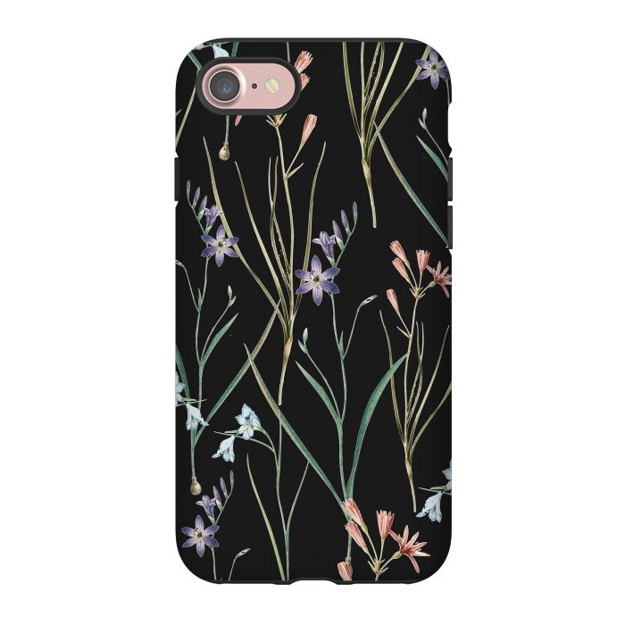 iPhone 7 StrongFit Dainty Floral Darkness by Zala Farah
