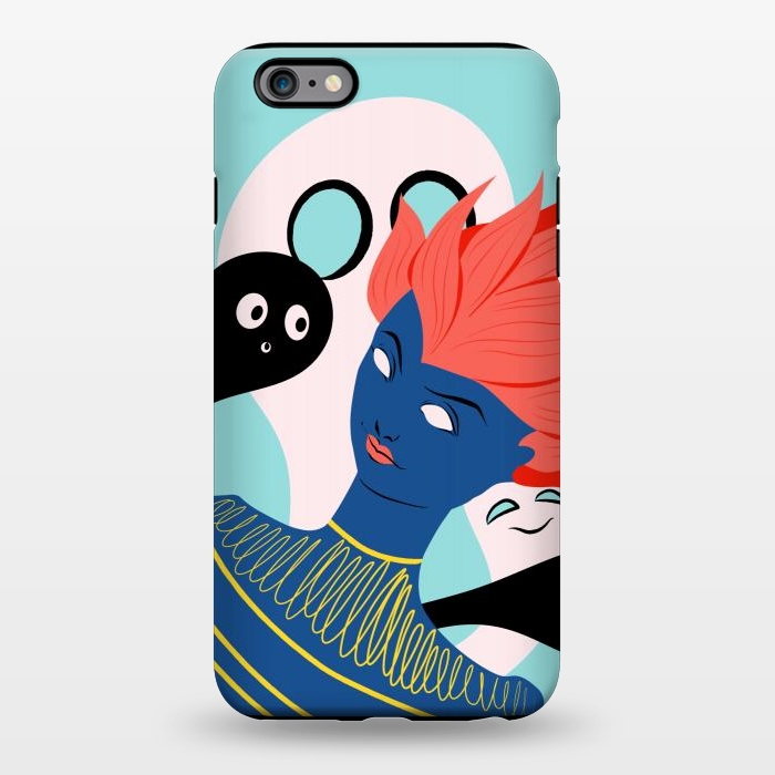 iPhone 6/6s plus StrongFit Alien Girl With Ghost Imaginary Friends by Boriana Giormova