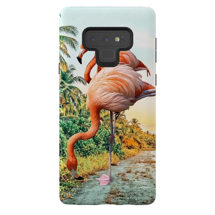 Galaxy Note 9 StrongFit Flamingo Vacay by Uma Prabhakar Gokhale