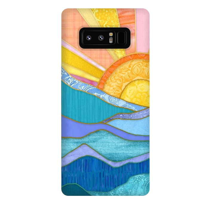 Galaxy Note 8 StrongFit Sweet Sunset by Micklyn Le Feuvre