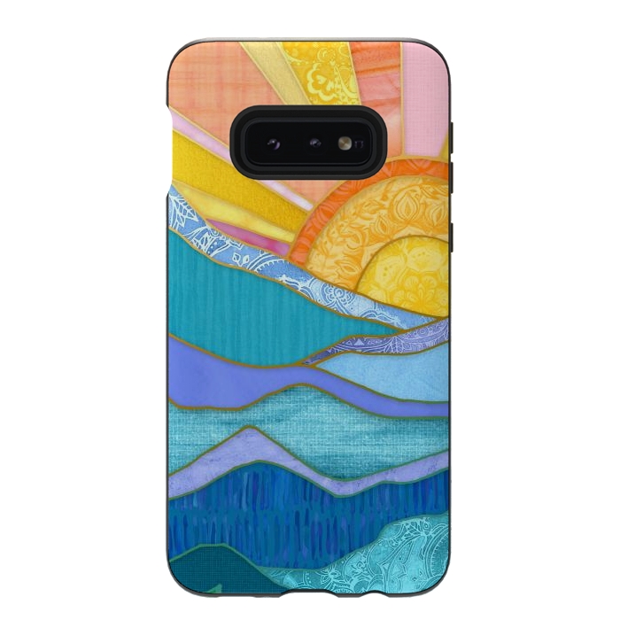 Galaxy S10e StrongFit Sweet Sunset by Micklyn Le Feuvre