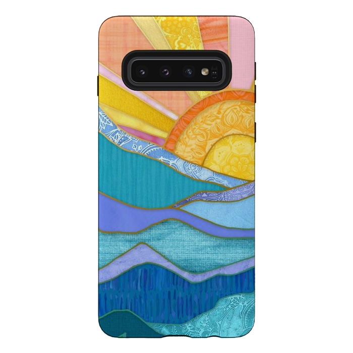 Galaxy S10 StrongFit Sweet Sunset by Micklyn Le Feuvre