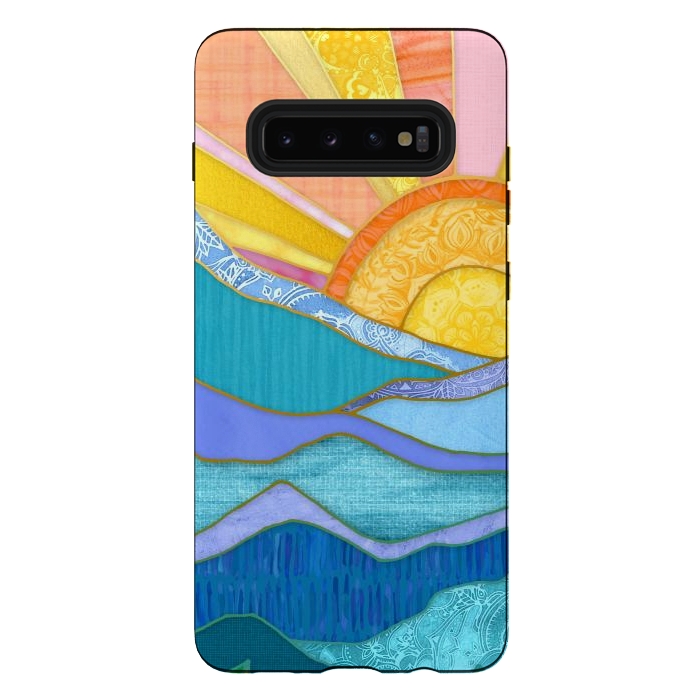 Galaxy S10 plus StrongFit Sweet Sunset by Micklyn Le Feuvre