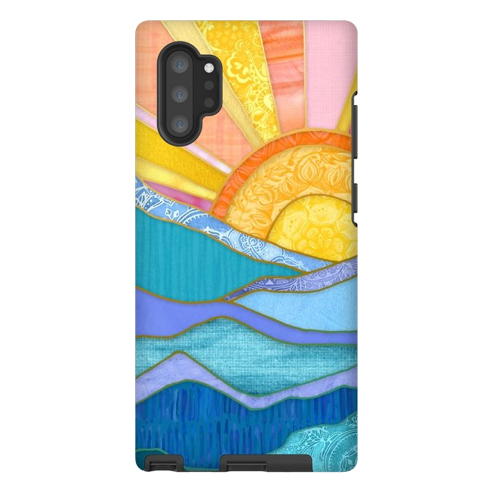 Galaxy Note 10 plus StrongFit Sweet Sunset by Micklyn Le Feuvre
