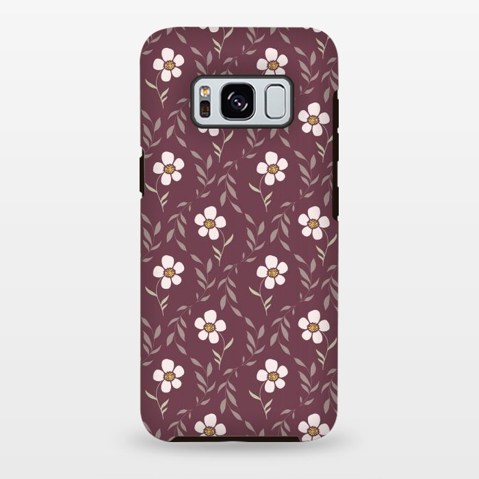 Galaxy S8 plus StrongFit Effloresce - Purple by Melissa Lee