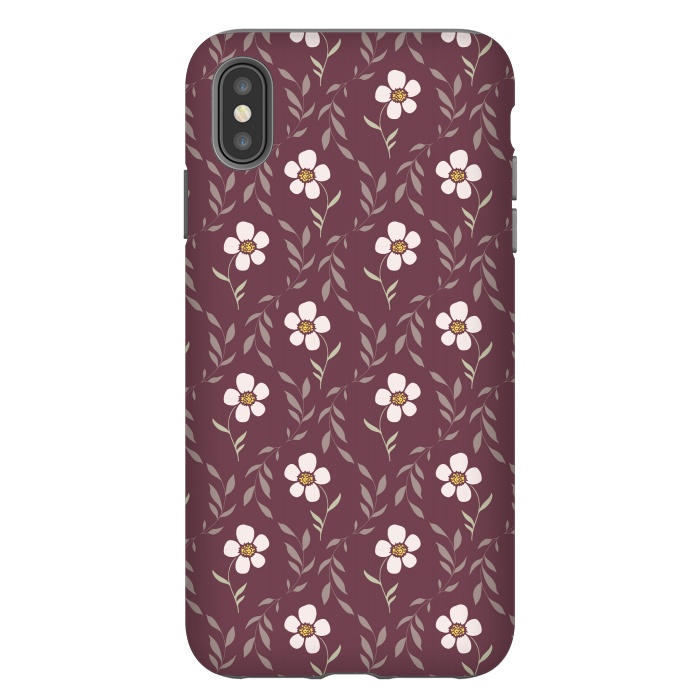 iPhone Xs Max StrongFit Effloresce - Purple by Melissa Lee