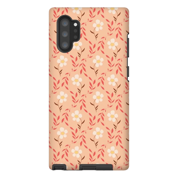 Galaxy Note 10 plus StrongFit Effloresce - Peach by Melissa Lee