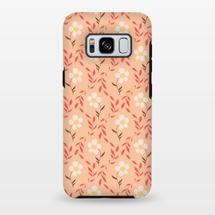 Galaxy S8 plus StrongFit Effloresce - Peach by Melissa Lee