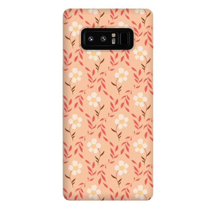 Galaxy Note 8 StrongFit Effloresce - Peach by Melissa Lee