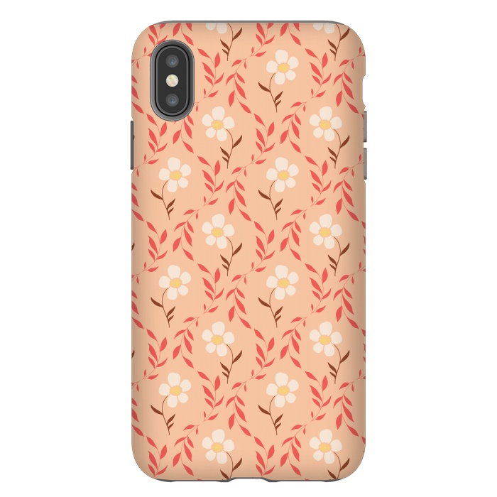 iPhone Xs Max StrongFit Effloresce - Peach by Melissa Lee