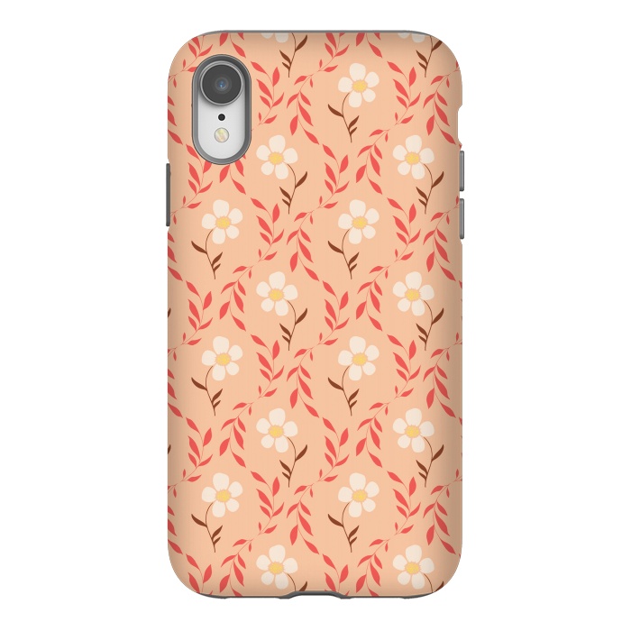 iPhone Xr StrongFit Effloresce - Peach by Melissa Lee