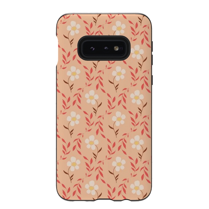 Galaxy S10e StrongFit Effloresce - Peach by Melissa Lee