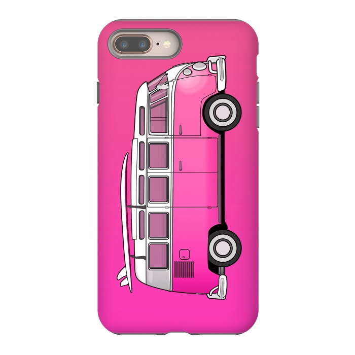 iPhone 7 plus StrongFit Van Life - Pink by Mitxel Gonzalez