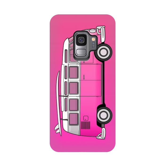 Galaxy S9 StrongFit Van Life - Pink by Mitxel Gonzalez