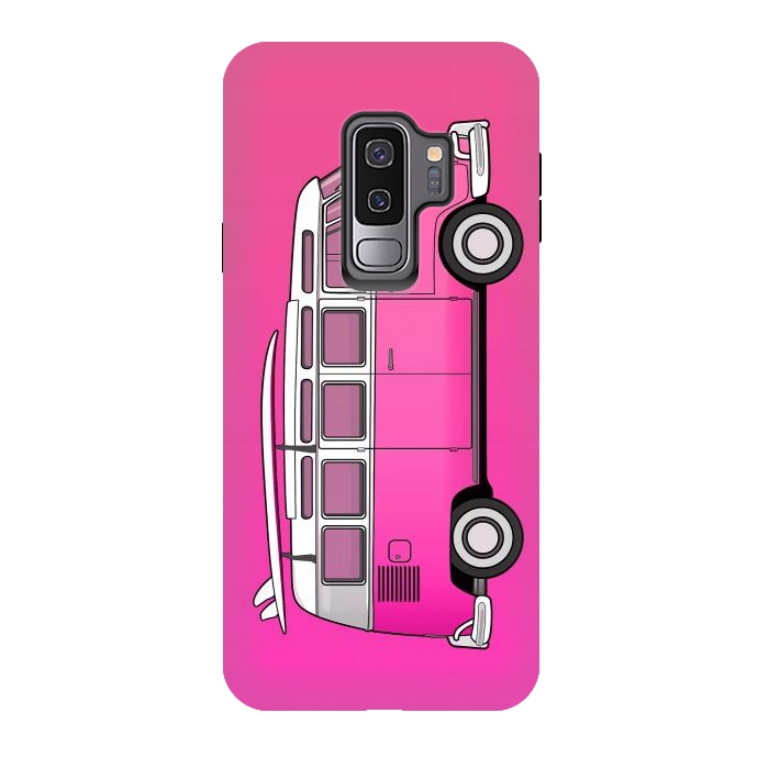 Galaxy S9 plus StrongFit Van Life - Pink by Mitxel Gonzalez