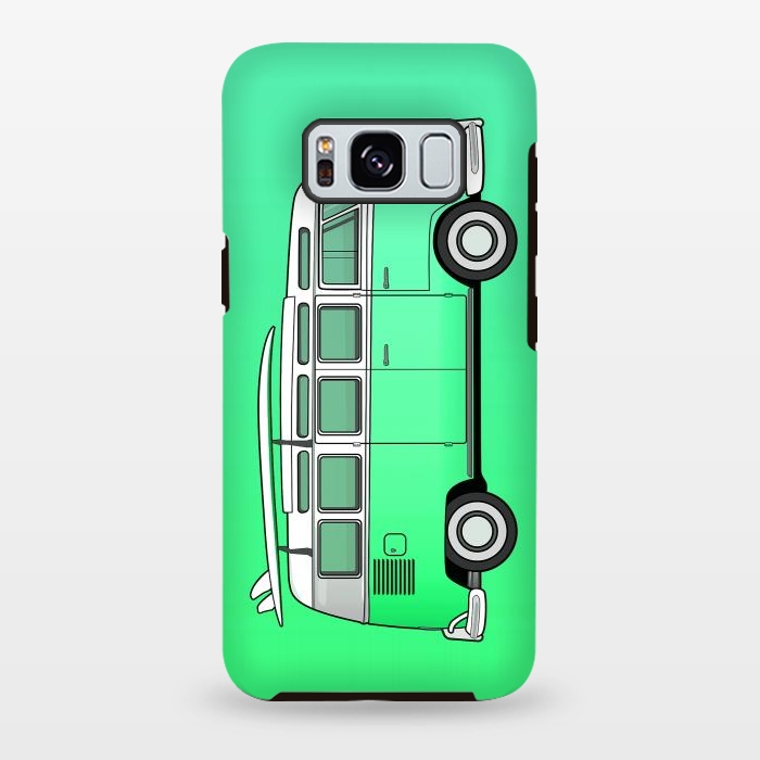 Galaxy S8 plus StrongFit Van Life - Green by Mitxel Gonzalez
