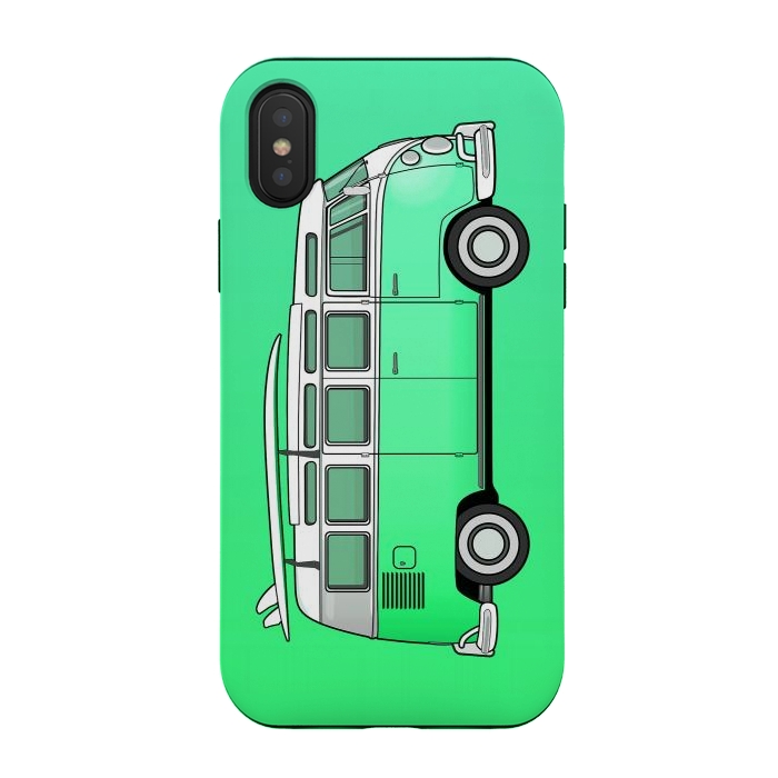 iPhone Xs / X StrongFit Van Life - Green by Mitxel Gonzalez