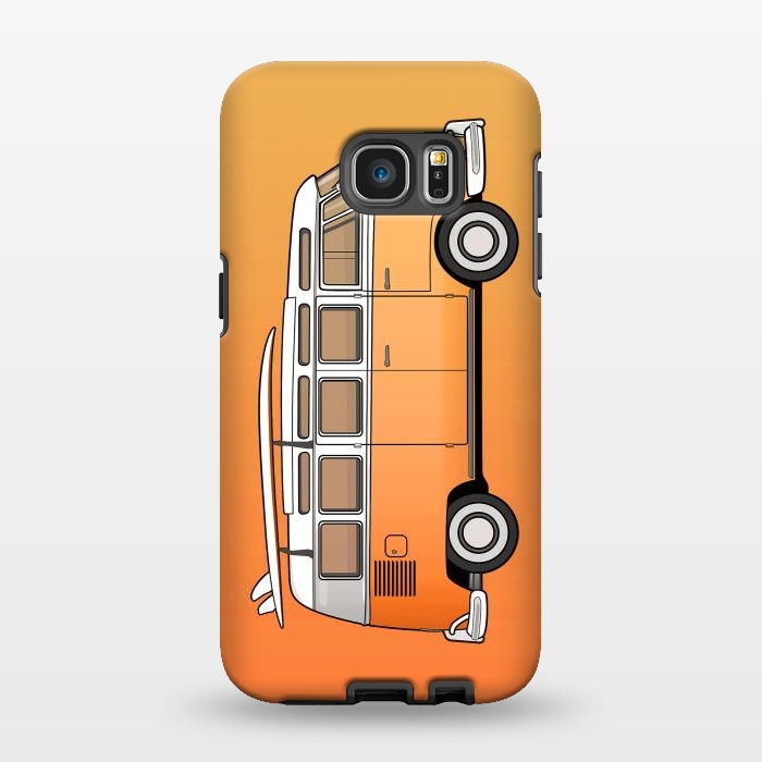 Galaxy S7 EDGE StrongFit Van Life - Orange by Mitxel Gonzalez