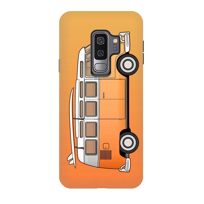 Galaxy S9 plus StrongFit Van Life - Orange by Mitxel Gonzalez