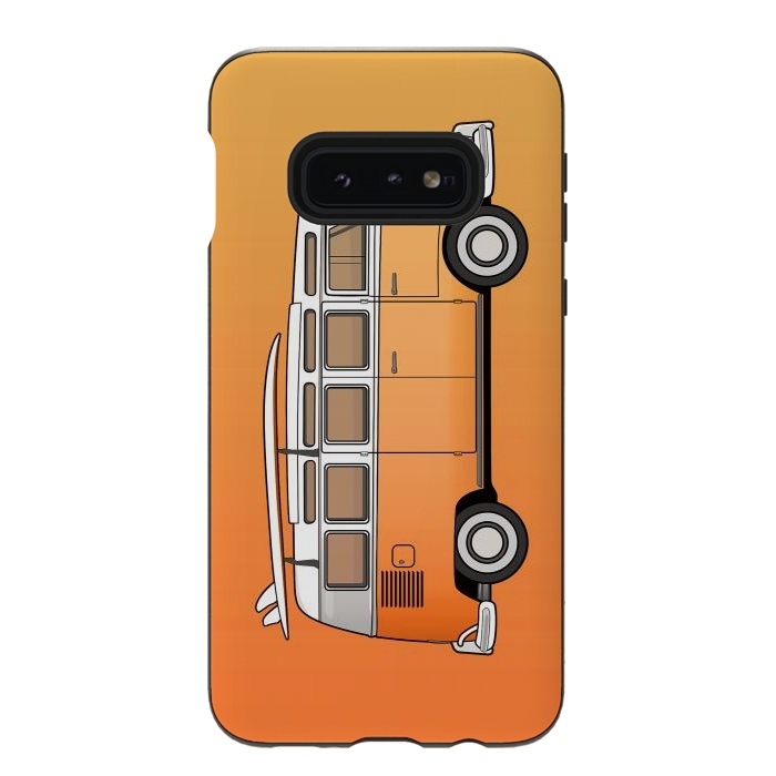 Galaxy S10e StrongFit Van Life - Orange by Mitxel Gonzalez