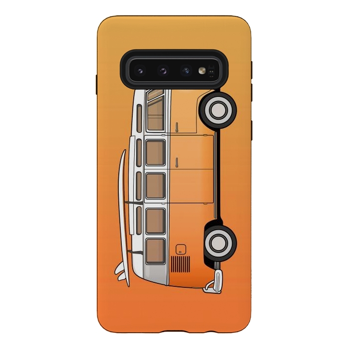 Galaxy S10 StrongFit Van Life - Orange by Mitxel Gonzalez