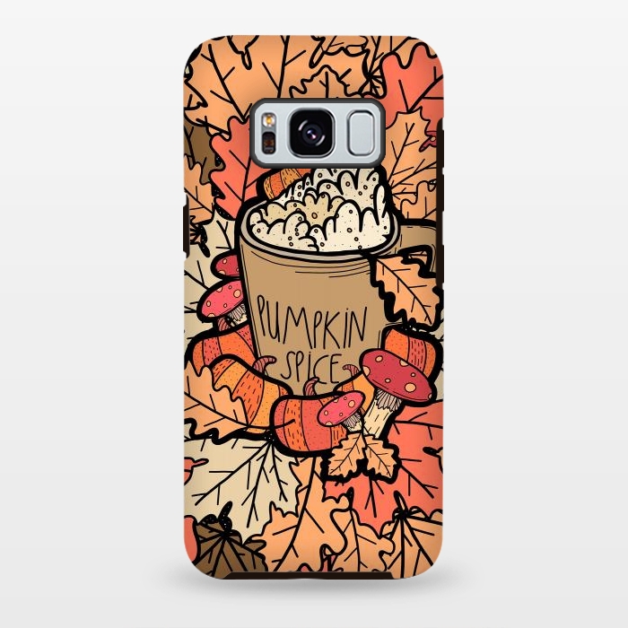 Galaxy S8 plus StrongFit Pumpkin Spice  by Steve Wade (Swade)