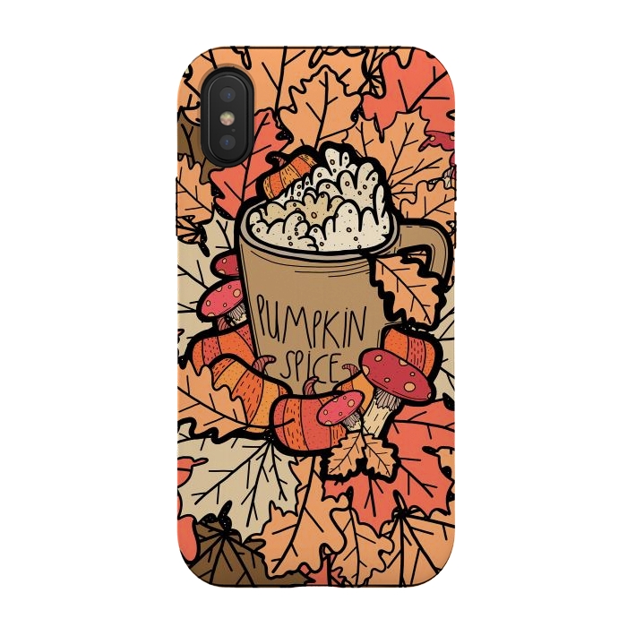 iPhone Xs / X StrongFit Pumpkin Spice  by Steve Wade (Swade)