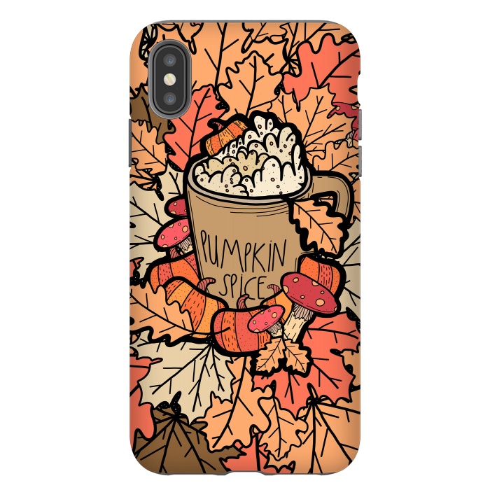 iPhone Xs Max StrongFit Pumpkin Spice  by Steve Wade (Swade)