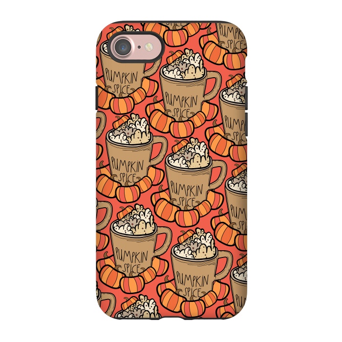 iPhone 7 StrongFit Pattern pumpkin spice by Steve Wade (Swade)