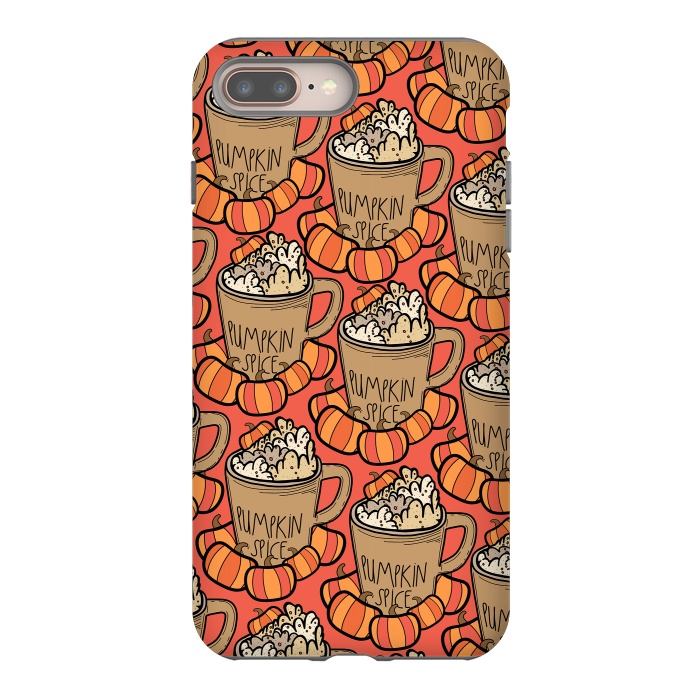 iPhone 7 plus StrongFit Pattern pumpkin spice by Steve Wade (Swade)