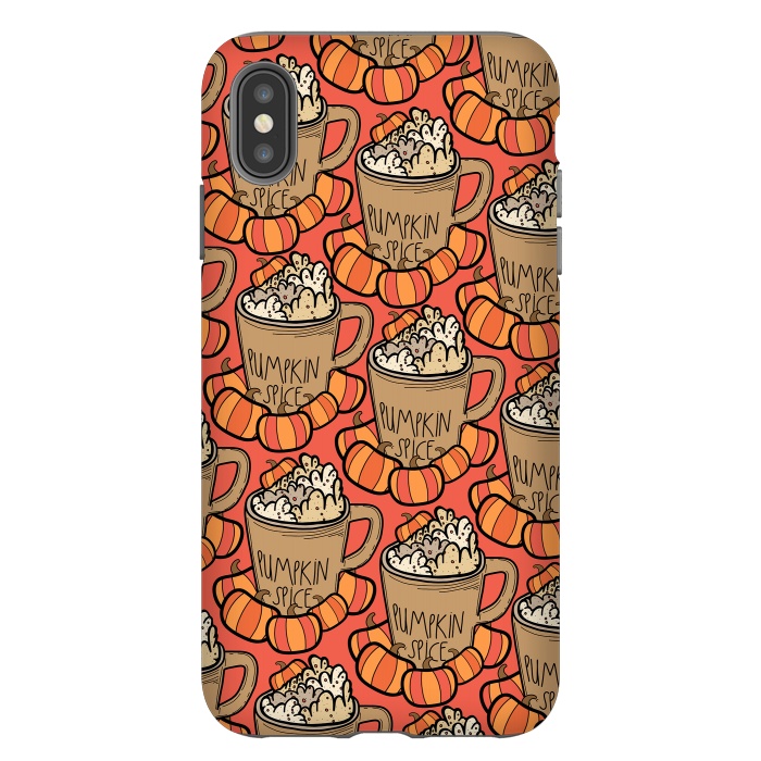 iPhone Xs Max StrongFit Pattern pumpkin spice by Steve Wade (Swade)