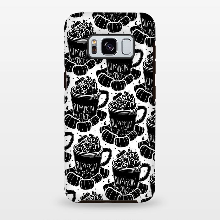 Galaxy S8 plus StrongFit Black pumpkin spice coffee by Steve Wade (Swade)