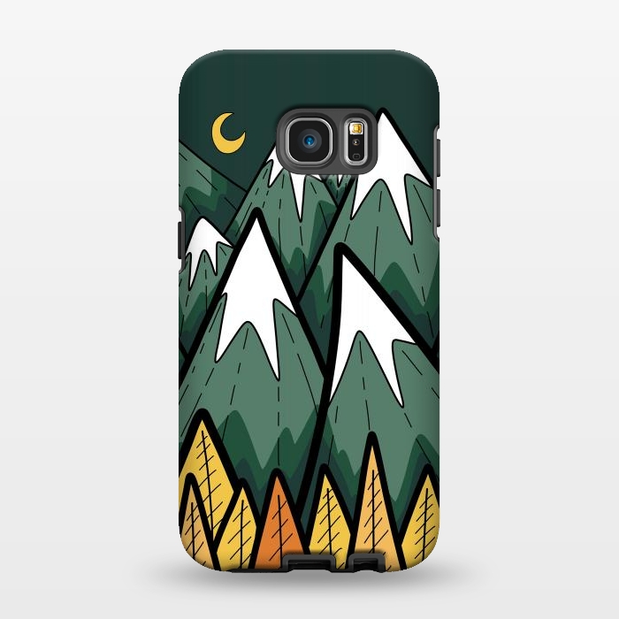 Galaxy S7 EDGE StrongFit The green autumn peaks by Steve Wade (Swade)