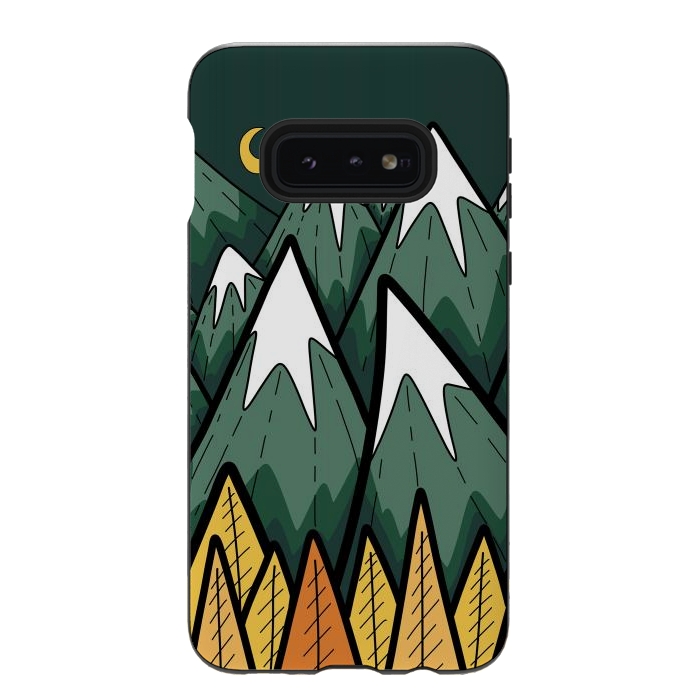Galaxy S10e StrongFit The green autumn peaks by Steve Wade (Swade)