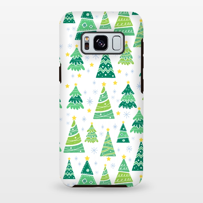 Galaxy S8 plus StrongFit CHRISTMAS TREE PATTERN by MALLIKA