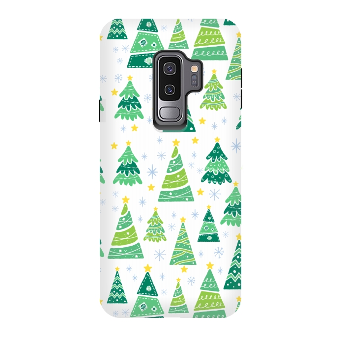 Galaxy S9 plus StrongFit CHRISTMAS TREE PATTERN by MALLIKA