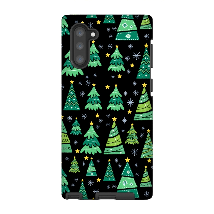 Galaxy Note 10 StrongFit CHRISTMAS TREE PATTERN by MALLIKA