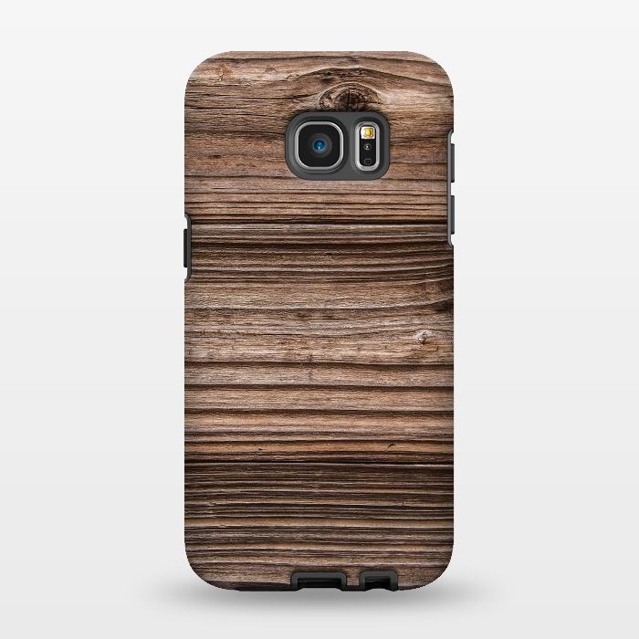 Galaxy S7 EDGE StrongFit wood by haroulita