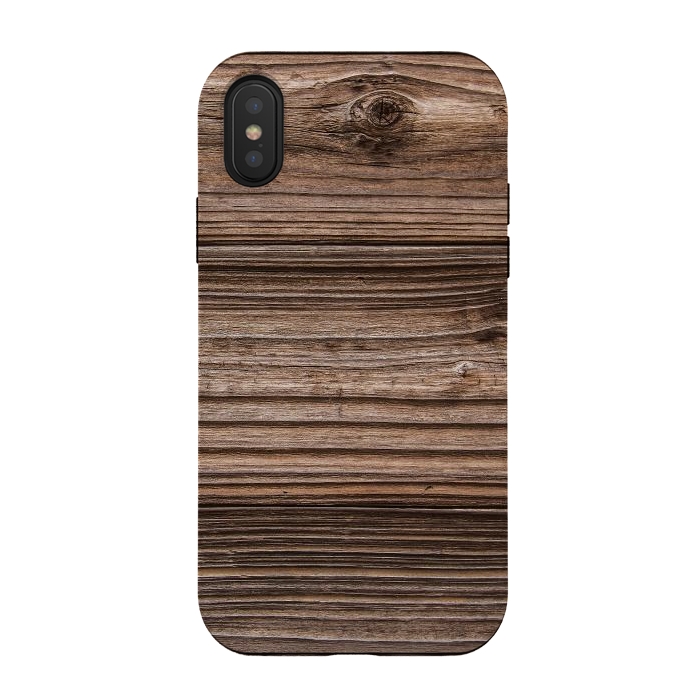 iPhone Xs / X StrongFit wood by haroulita