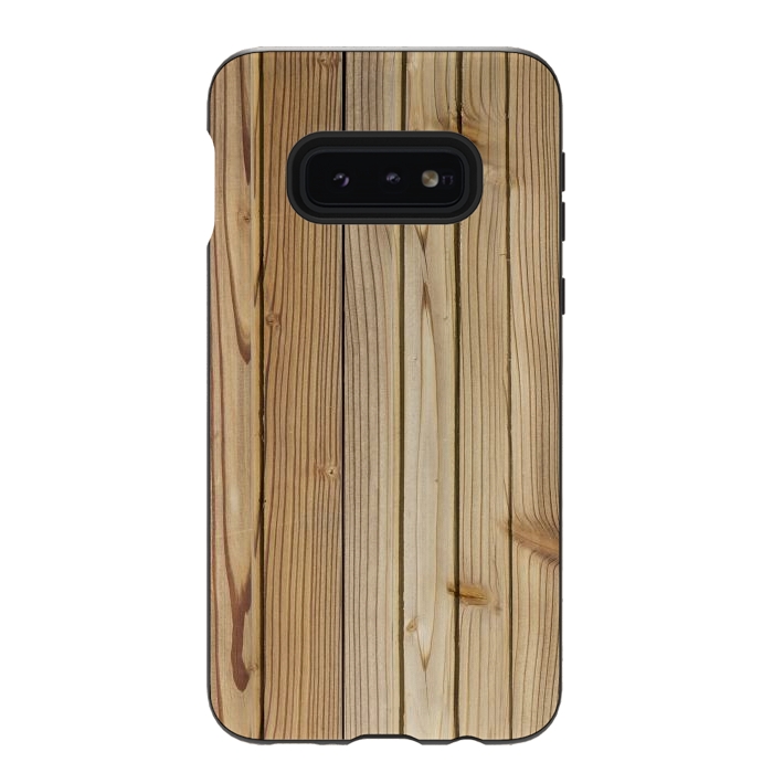 Galaxy S10e StrongFit wood ii by haroulita