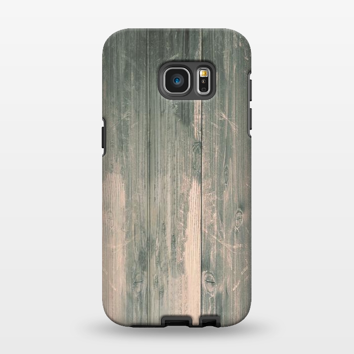 Galaxy S7 EDGE StrongFit grey wood by haroulita