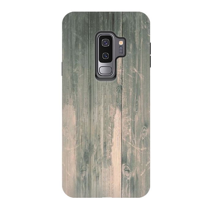 Galaxy S9 plus StrongFit grey wood by haroulita