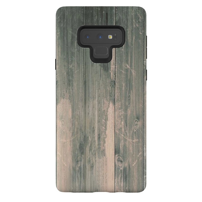 Galaxy Note 9 StrongFit grey wood by haroulita