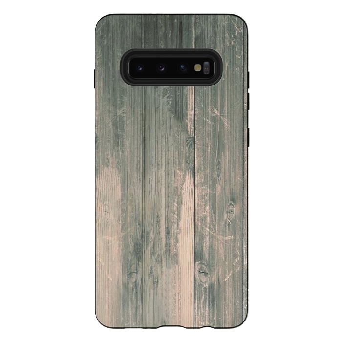 Galaxy S10 plus StrongFit grey wood by haroulita