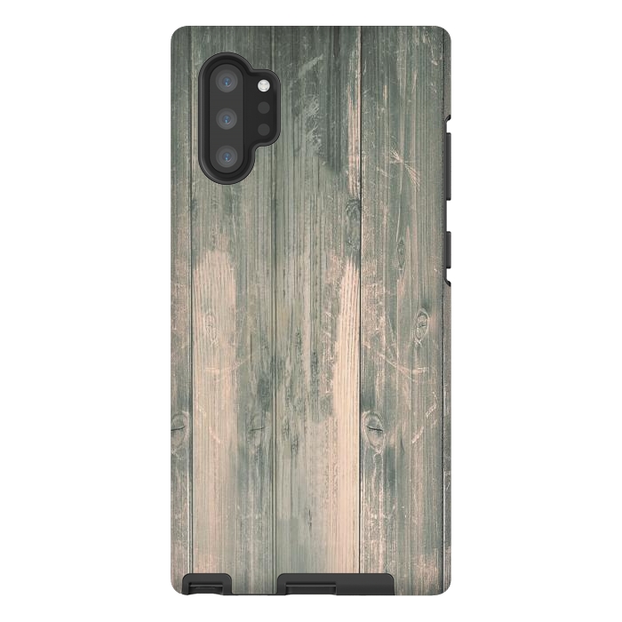 Galaxy Note 10 plus StrongFit grey wood by haroulita