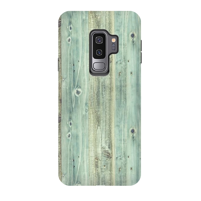 Galaxy S9 plus StrongFit blue wood by haroulita