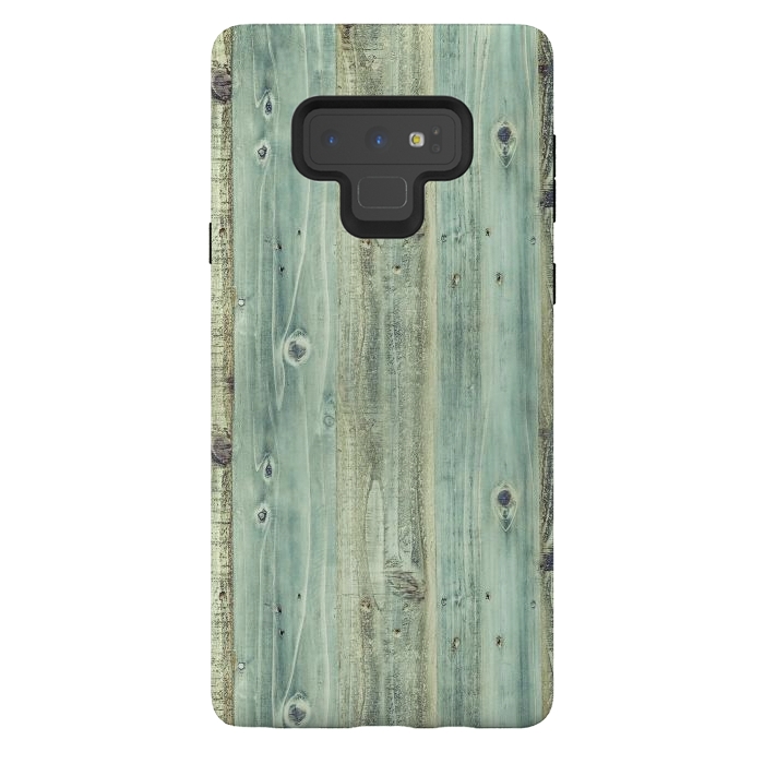 Galaxy Note 9 StrongFit blue wood by haroulita