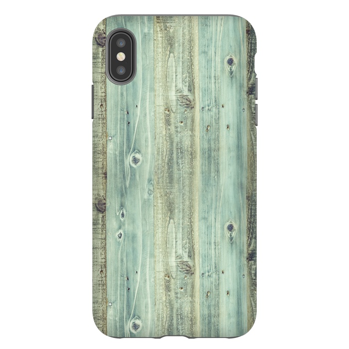 iPhone Xs Max StrongFit blue wood by haroulita