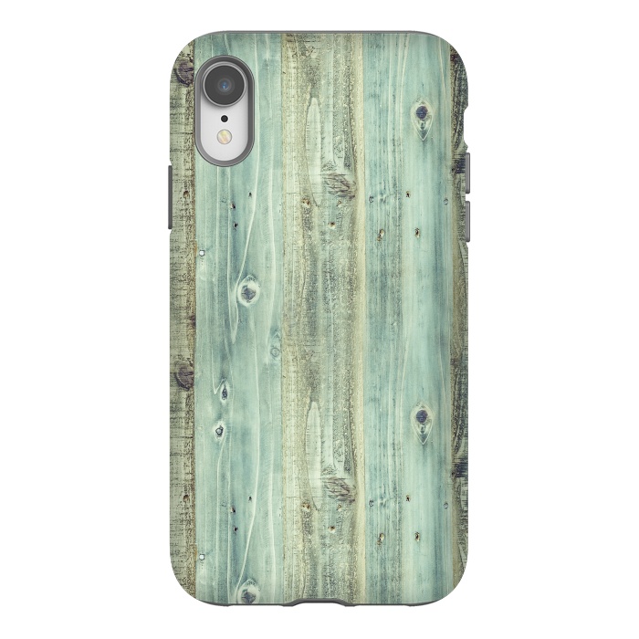 iPhone Xr StrongFit blue wood by haroulita