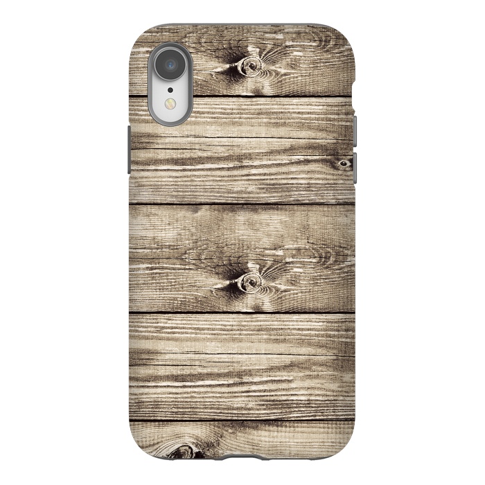 iPhone Xr StrongFit wood iii by haroulita